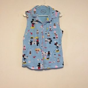 Disney Mickey Mouse button down top